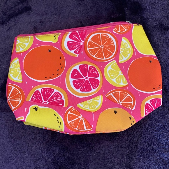 Clinique Handbags - Clinique citrus makeup bag